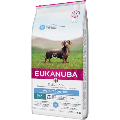 Eukanuba Daily Care Adult S&M Weight Control 15kg