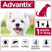 Advantix Spot On 1x1ml pro psy 4-10kg (1 pipeta)