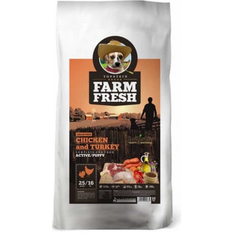 Farm Fresh Chicken and Turkey Active/Puppy GF 15kg