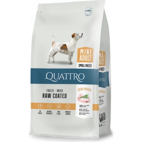 QUATTRO Dog Dry Premium Mini Adult Drůbež 7kg