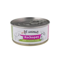 All Animals kočkopes steak z hovězího jazyka 100g