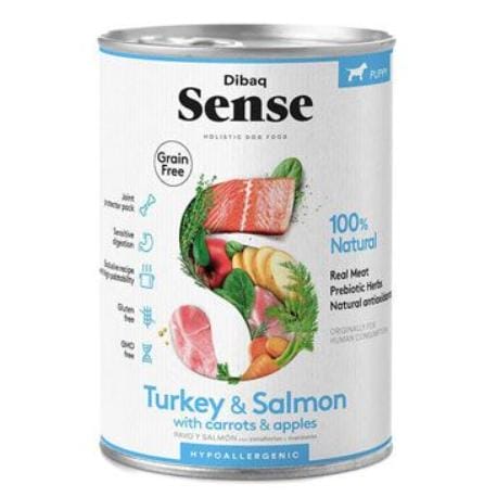 DIBAQ SENSE konzerva Puppy Turkey&Salmon 380g