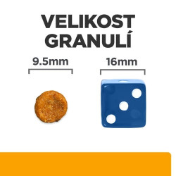 Hill's Fel. PD C/D Dry MultiCare - velikost granulí
