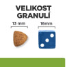 Hill's Canine Dry Adult PD Metabolic Lamb&Rice 12kg - velikost granulí