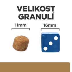Hill's Can. PD J/D Dry 4kg - velikost granulí