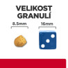 Hill's Fel. PD C/D dry Urinary Stress+Metabolic 8kgNEW - velikost granulí
