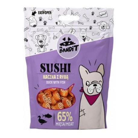 VetExpert Mr.Bandit pochoutka SUSHI kachna a ryba 80g