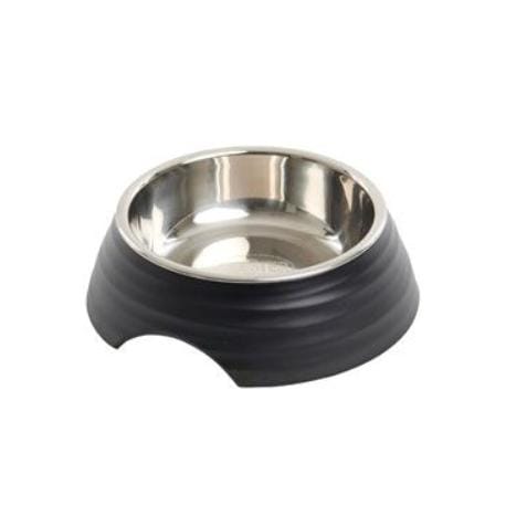 Miska melamin Frosted Ripple Bowl 160ml černá BUSTER