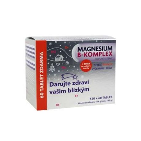 Magnesium B-KOMPLEX  Glenmark 120+60tbl vánoce