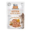 Brit Care Cat Fillets in Gravy Kitten Savor.Salmon 85g