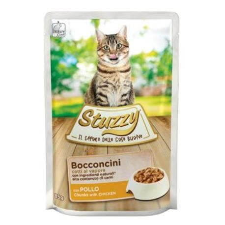 Stuzzy Cat kapsa Adult kousky kuřecího 85G