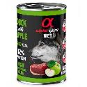 Alpha Spirit Dog WET food duck with green apple 400g