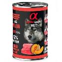 Alpha Spirit Dog WET food beef with melon 400g