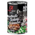 Alpha Spirit Dog Meatballs turkey with coriander 400g