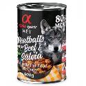 Alpha Spirit Dog Meatballs beef with saliva 400g