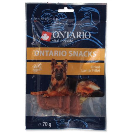 ONTARIO pochoutka sušené jehněčí plátky 70g