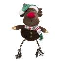 Vánoční hračka Xmas REINDEER plyš/bavlna 49cm