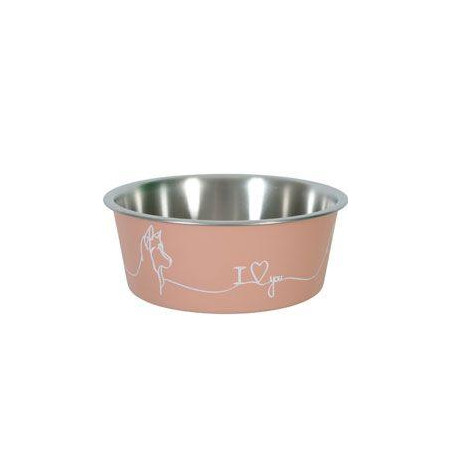 Miska nerez pes LOVE DOG 750ml růžová Zolux