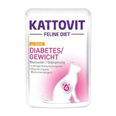 Kattovit Cat Diabetes/Gewicht kuře kapsa 85g