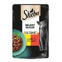 Sheba kapsa s kuřecím a hovězím ve šťávě 85g