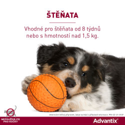 Advantix Spot On 1x1ml pro psy 4-10kg (1 pipeta)