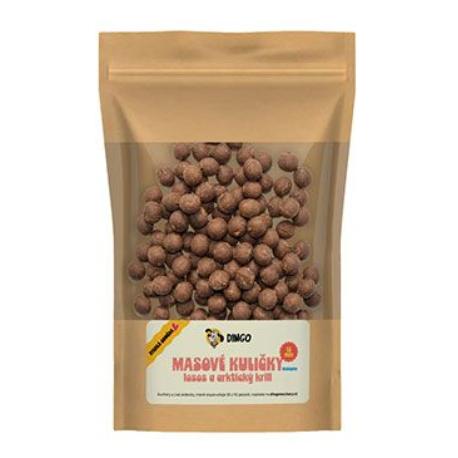 DINGO masové kuličky losos a arktický krill 12mm/150g