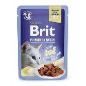 Brit Premium Cat D Fillets in Jelly with Beef 85g