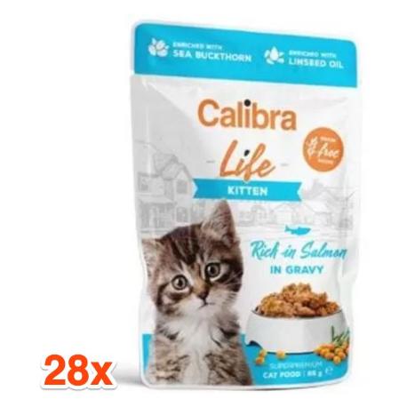 Calibra Cat kaps. Life Kitten Salmon in gravy 28x85g