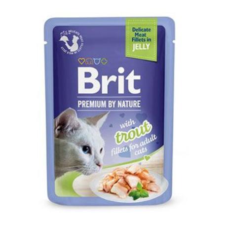 Brit Premium Cat D Fillets in Jelly with Trout 85g