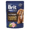 Brit Premium Dog Fillets Gravy Chicken&Green Peas 85g