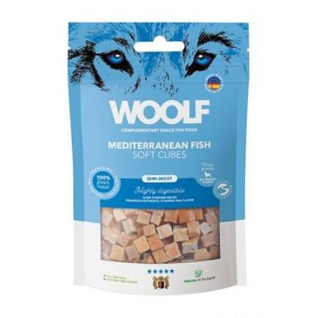 WOOLF pochoutka Soft Cubes Mediteranean Fish 100g