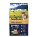 ONTARIO Dog Puppy Medium Lamb & Rice 6,5kg POŠKOZENÝ