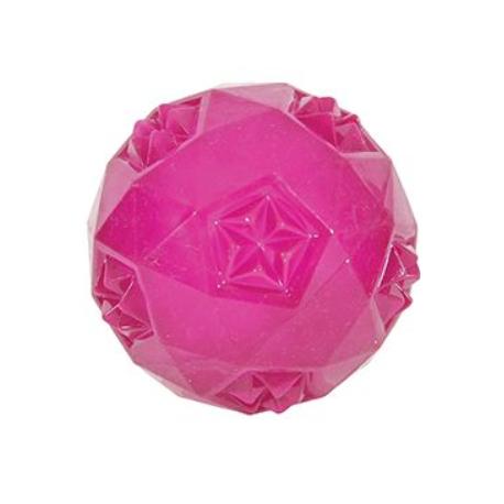 Hračka pes míček TPR POP BALL 7,5cm růžová Zolux