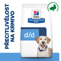 Hill's PD Dog D/D Alergen Free Skin&Food Sensitive Duck 4kg