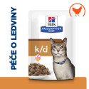 Hill's PD Cat K/D Kidney Care Chicken kaps. 12x85g