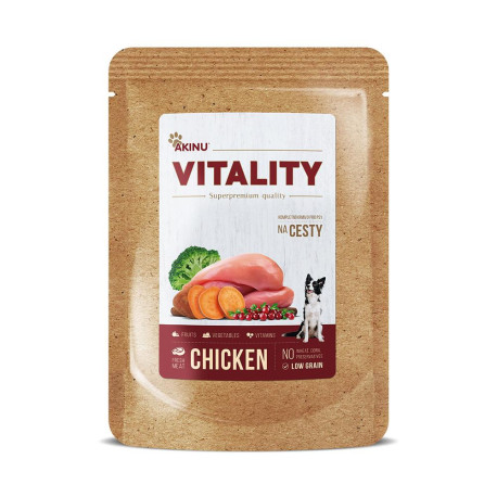 Akinu VITALITY na cesty kuřecí pro psy 300g