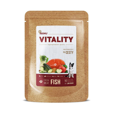 Akinu VITALITY na cesty rybí pro psy 300g