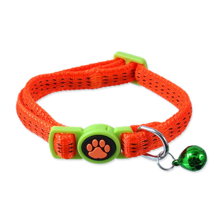 Obojek Magic Cat Nylon XS oranžový 1x19-31cm