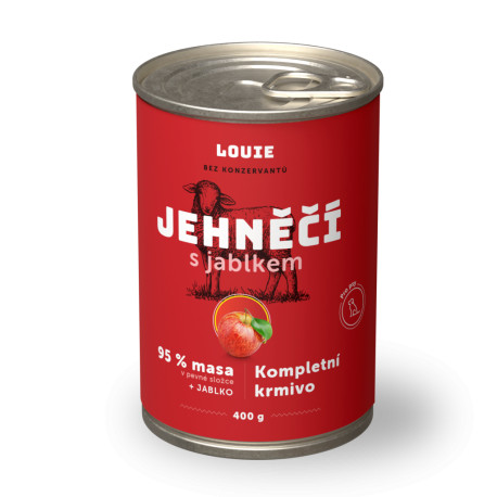 Konz. LOUIE jehněčí s jablkem 400g