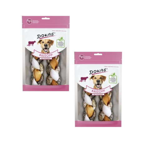 Dokas - Copánky z hovězí a rybí kůže 2x120 g