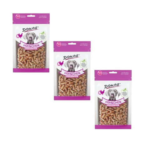 Dokas - Kuřecí mini kousky pro psy 3x70g