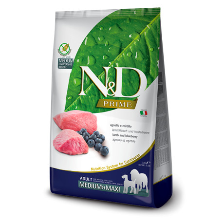 N&D PRIME DOG Adult Lamb & Blueberry 2,5kg