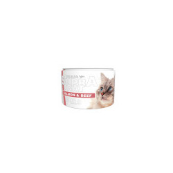 Delikan Konzerva SUPRA Cat Losos a Hovězí 6x200g