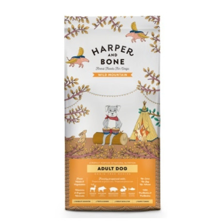 Harper and Bone Dog Adult Large&Medium divoké hory 2kg