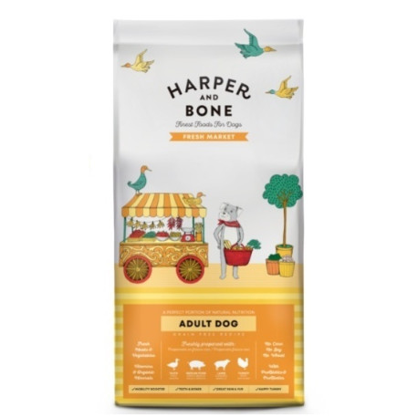 Harper and Bone Dog Adult Large&Med čerstvé z trhu 2kg