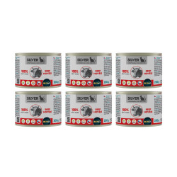 IRONpet Silver Cat Hovězí 100% masa konzerva 6x200g