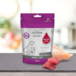 Platinum Dog Click-Bits Chicken + Lamb 150g