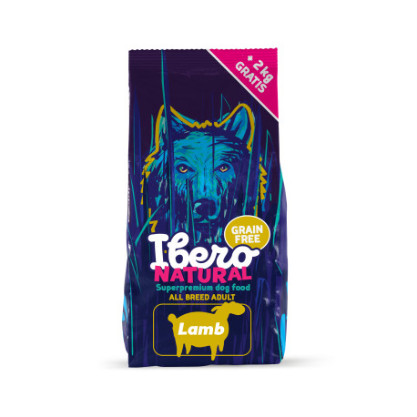 Ibero NATURAL dog GF LAMB adult M/L 12kg