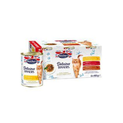 Butcher's Cat Delic.Dinners kuř/hov/zvěř. konz.6x400g