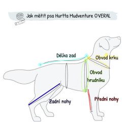 Obleček Hurtta Mudventure overal ECO černý 35M